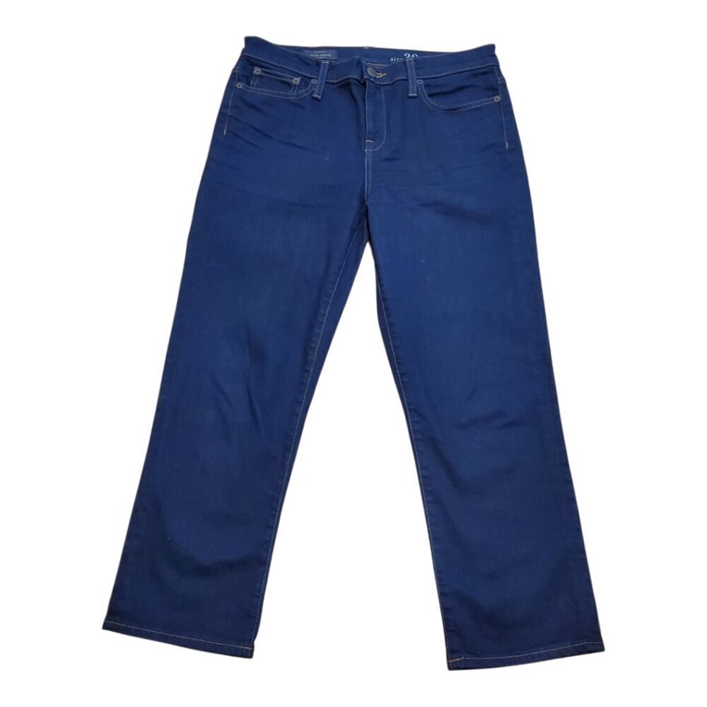 J. CREW Womens Denim Jeans Vintage Cropped Dark-Wash Stretch 5-Pocket